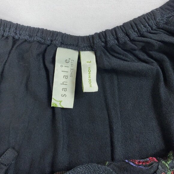 NWOT Sahalie Peasant Dress Embroidered Boho Floral Long Sleeve Women’s Large - Picture 4 of 13